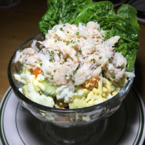 Gluten-free crab salad from Connie and Ted's